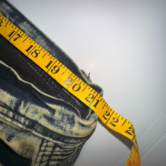 Preme Distressed Blue and Tan Men Jeans y2K - Picture 7 of 8